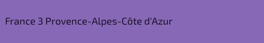 France 3 Provence-Alpes-Côte d'Azur
